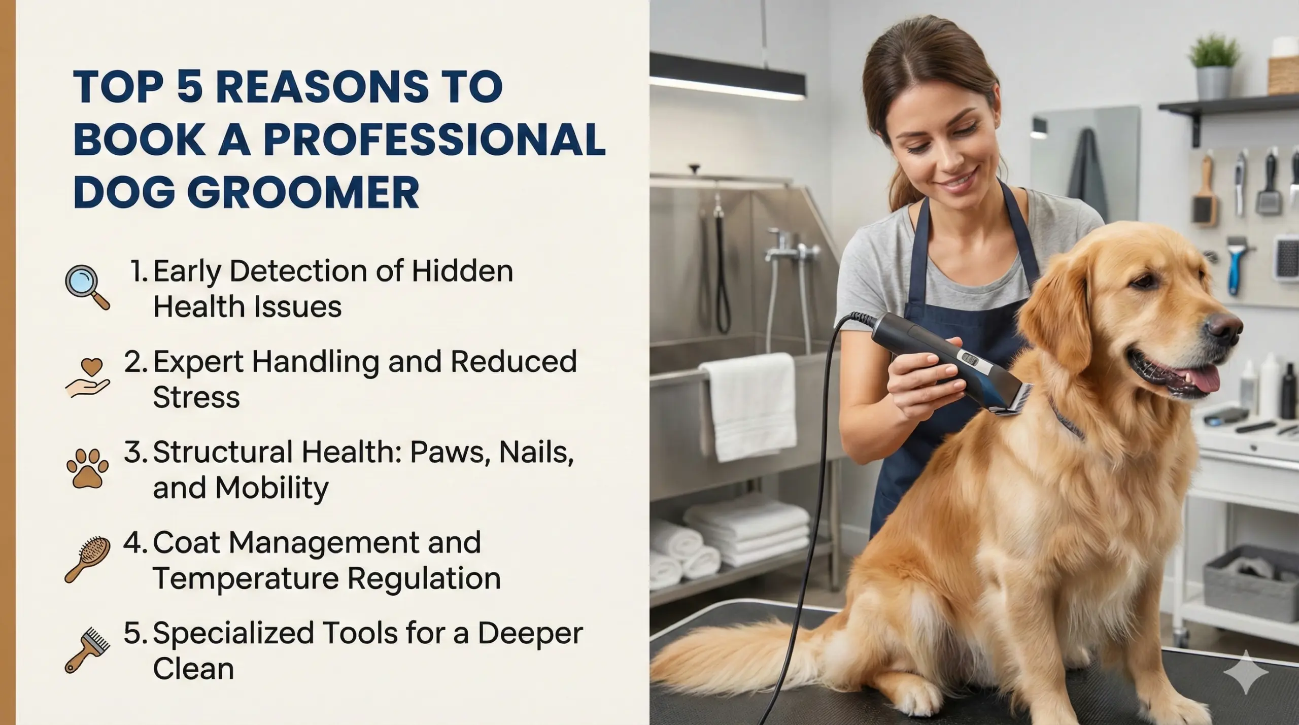 Top 5 Reasons to Book Professional Dog Grooming Services